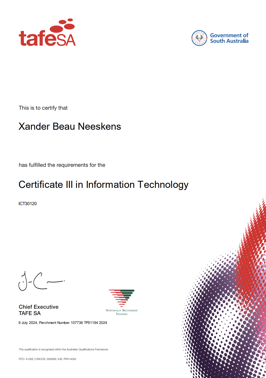 TAFE Certificate III in IT